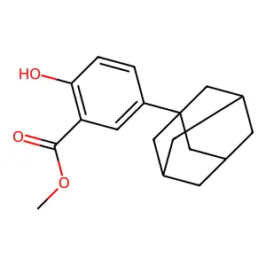 methyl 5-(1-adamantyl)-2-hydroxybenzoate structure