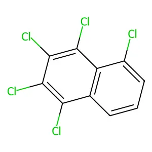 1,2,3,4,5-Pentachloronaphthalene structure