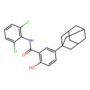 Compound C23H23Cl2NO2 structure