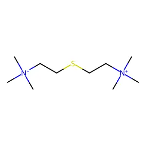 trimethyl-[2-[2-(trimethylazaniumyl)ethylsulfanyl]ethyl]azanium structure