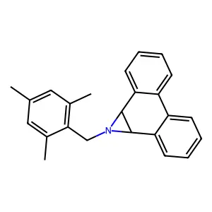 1-[(2,4,6-trimethylphenyl)methyl]-1a,9b-dihydrophenanthro[9,10-b]azirine structure