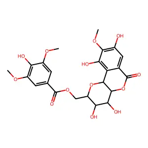 11-O-Syringylbergenin structure
