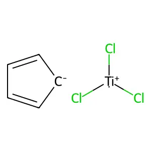 Trichloro-pi-cyclopentadienyltitanium structure