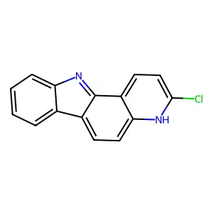 11H-Pyrido(3,2-a)carbazole, 3-chloro- structure
