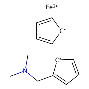 ((Dimethylamino)methyl)ferrocene structure