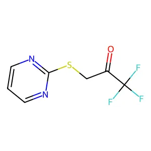 1,1,1-trifluoro-3-pyrimidin-2-ylsulfanylpropan-2-one structure