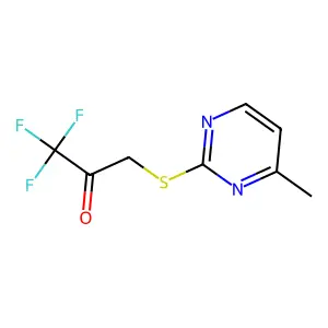1,1,1-Trifluoro-3-(4-methylpyrimidin-2-yl)sulfanylpropan-2-one structure
