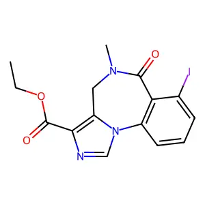 Iomazenil (123I) structure