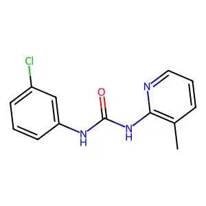 1-(3-chlorophenyl)-3-(3-methylpyridin-2-yl)urea structure