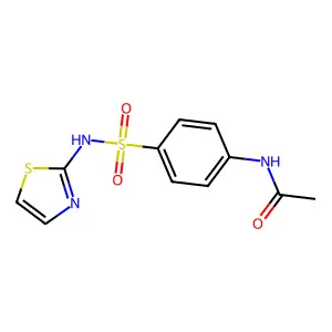 Acetylsulfathiazole structure