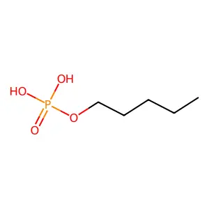 Pentyl dihydrogen phosphate structure