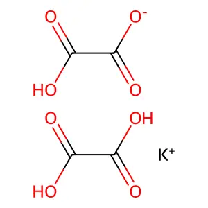 Potassium trihydrogen dioxalate structure