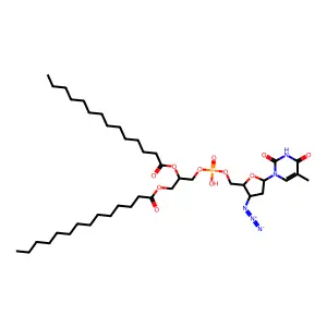 1,2-Dimyristoylphosphatidylazidothymidine structure