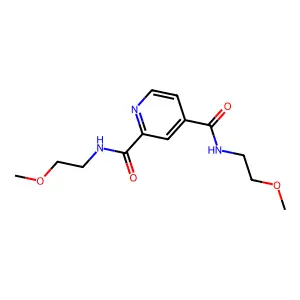 2-N,4-N-bis(2-methoxyethyl)pyridine-2,4-dicarboxamide structure