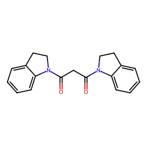 1,3-bis(2,3-dihydro-1H-indol-1-yl)propane-1,3-dione structure