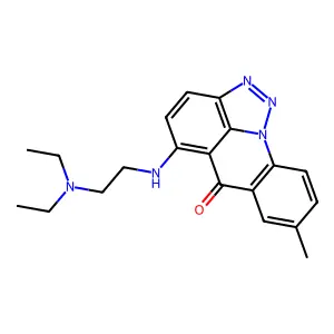 10-[2-(diethylamino)ethylamino]-5-methyl-1,14,15-triazatetracyclo[7.6.1.02,7.013,16]hexadeca-2(7),3,5,9,11,13(16),14-heptaen-8-one structure