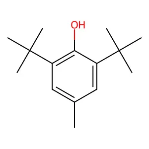 2,6-Di-tert-butyl-4-methylphenol structure