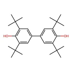 2,6-ditert-butyl-4-(3,5-ditert-butyl-4-hydroxyphenyl)phenol structure