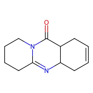 11H-Pyrido(2,1-b)quinazolin-11-one, 1,4,4a,6,7,8,9,11a-octahydro-, cis- structure
