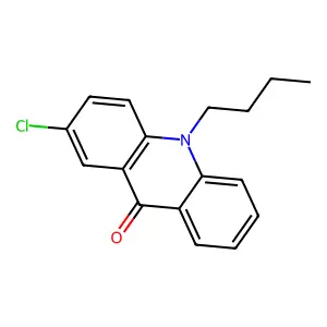 10-butyl-2-chloroacridin-9-one structure