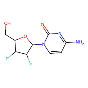 Compound C9H11F2N3O3 structure