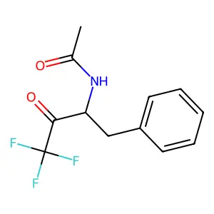 N-(4,4,4-trifluoro-3-oxo-1-phenylbutan-2-yl)acetamide structure
