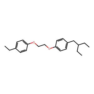 1-(2-Ethylbutyl)-4-(2-(4-ethylphenoxy)ethoxy)benzene structure
