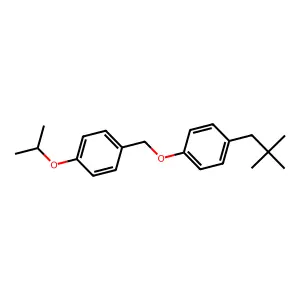 1-(2,2-Dimethylpropyl)-4-((4-propan-2-yloxyphenyl)methoxy)benzene structure