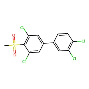 1,3-dichloro-5-(3,4-dichlorophenyl)-2-methylsulfonylbenzene structure