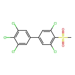 1,3-dichloro-2-methylsulfonyl-5-(3,4,5-trichlorophenyl)benzene structure