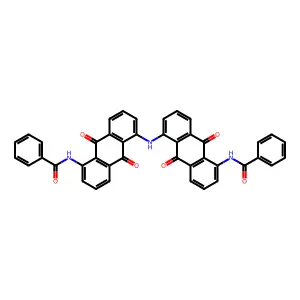 N-[5-[(5-benzamido-9,10-dioxoanthracen-1-yl)amino]-9,10-dioxoanthracen-1-yl]benzamide structure
