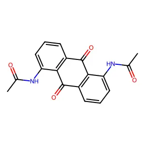 N-(5-acetamido-9,10-dioxoanthracen-1-yl)acetamide structure