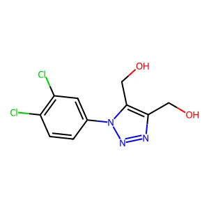 [1-(3,4-dichlorophenyl)-5-(hydroxymethyl)triazol-4-yl]methanol structure