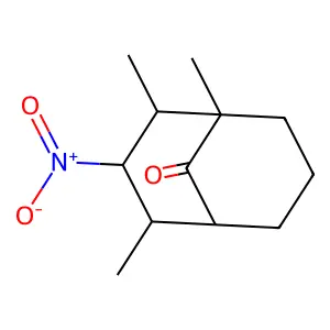 1,2,4-Trimethyl-3-nitrobicyclo[3.3.1]nonan-9-one structure