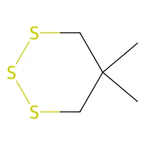 1,2,3-Trithiane, 5,5-dimethyl- structure