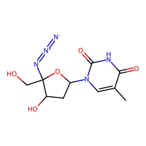 4'-Azidothymidine structure