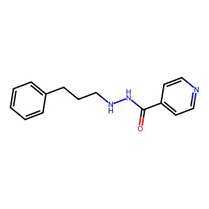 N'-(3-phenylpropyl)pyridine-4-carbohydrazide structure