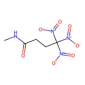 BUTYRAMIDE, N-METHYL-4,4,4-TRINITRO- structure