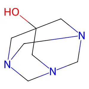 1,3,5-triazatricyclo[3.3.1.13,7]decan-7-ol structure