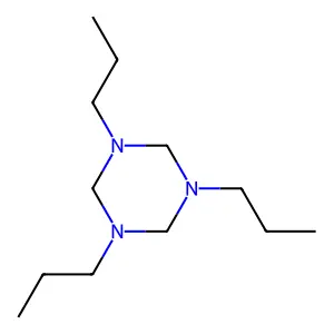 1,3,5-Triazine, hexahydro-1,3,5-tripropyl- structure