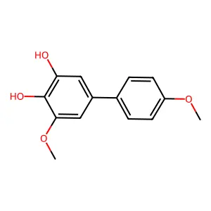 (1,1'-Biphenyl)-3,4-diol, 4',5-dimethoxy- structure