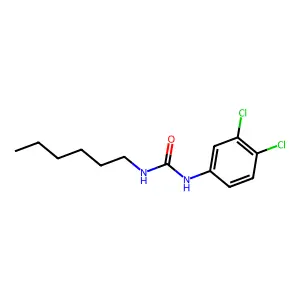 1-(3,4-dichlorophenyl)-3-hexylurea structure