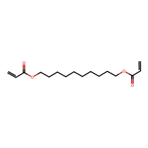10-prop-2-enoyloxydecyl prop-2-enoate structure