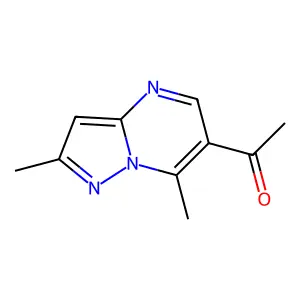 1-(2,7-dimethylpyrazolo[1,5-a]pyrimidin-6-yl)ethanone structure