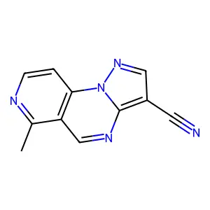 10-methyl-2,3,7,11-tetraazatricyclo[7.4.0.0^{2,6}]trideca-1(9),3,5,7,10,12-hexaene-5-carbonitrile structure