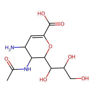 Zanamivir Amine structure