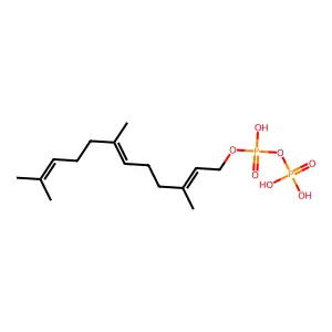 phosphono 3,7,11-trimethyldodeca-2,6,10-trienyl hydrogen phosphate structure