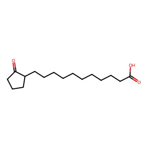 11-(2-oxocyclopentyl)undecanoic acid structure