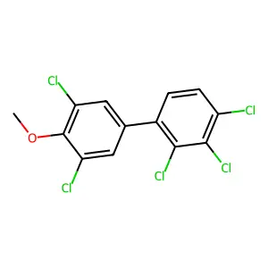 1,1'-Biphenyl, 2,3,3',4,5'-pentachloro-4'-methoxy- structure