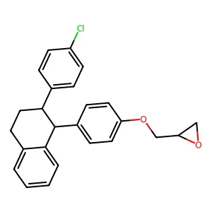Compound C25H23ClO2 structure